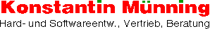 Konstantin M�nning Hard- & Software